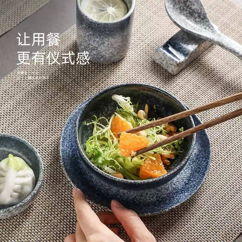 酒店摆台一人食套装四件套餐具碗盘碗碟盘子日式餐厅火锅店商用