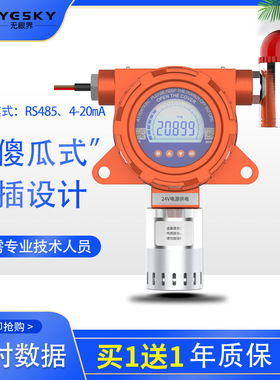 氮气气体报警器 固定式氮气探测器ES10B-LCD-N2在线检测仪