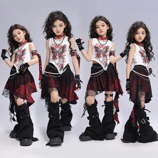 歌舞女童打潮酷少儿演出服服装秀女时髦台装团风爵士舞女孩走街舞