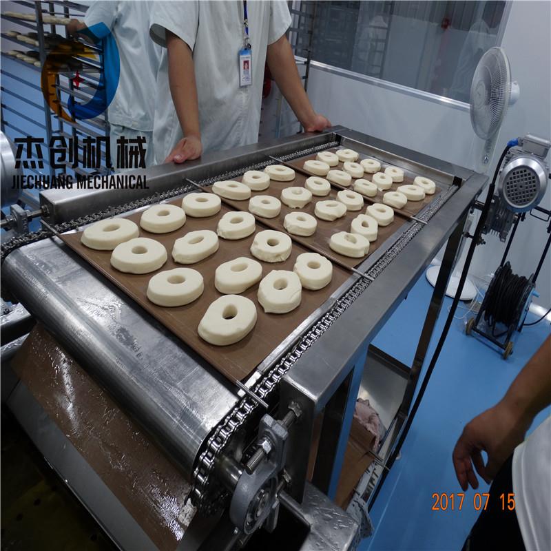 出口甜甜圈油炸机设备自动翻面式油炸机面包圈油炸生产线