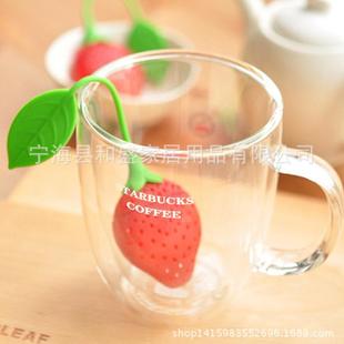 硅胶草莓茶叶包泡茶器 厂家 茶包茶漏 茶叶过滤器滤茶器茶隔