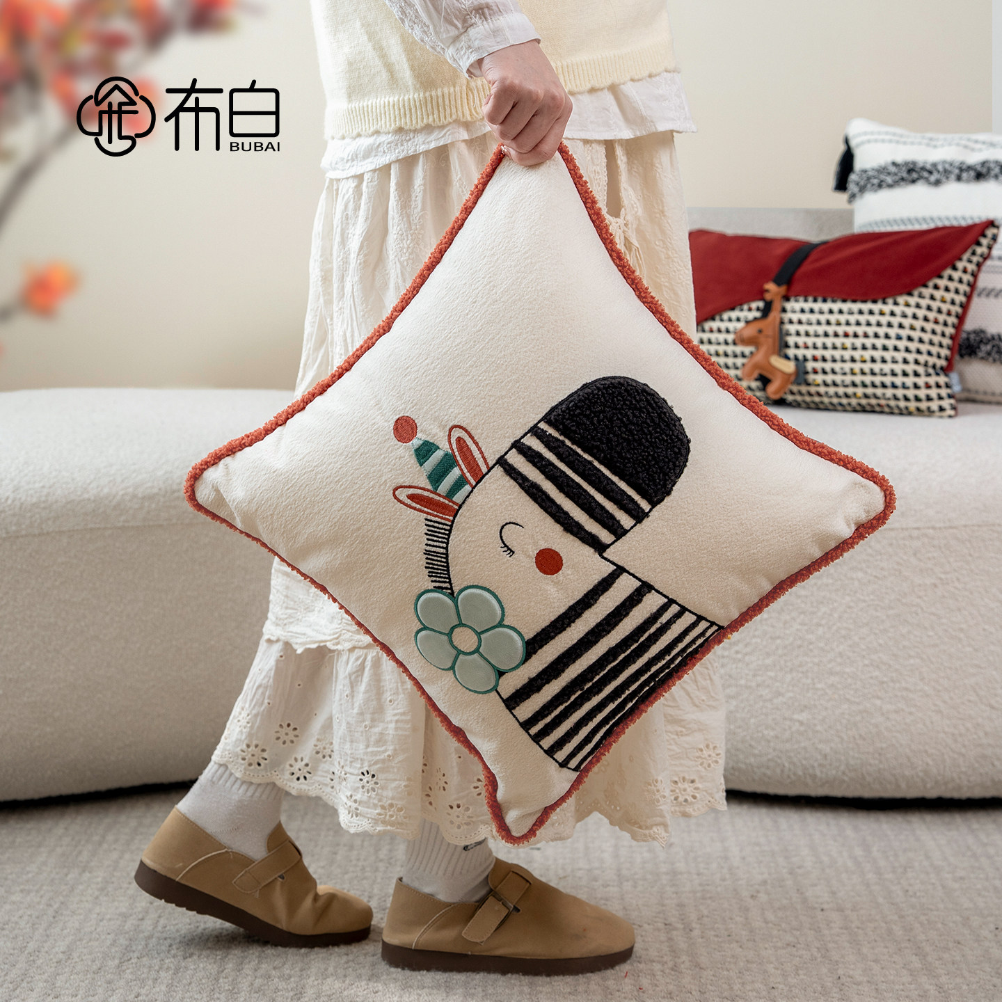 创意马年抱枕2026新年氛围感本命年礼物客厅沙发高级感刺绣靠垫,居家布艺,靠垫/抱枕,淘宝优惠券,粉丝福利购,淘宝优惠卷