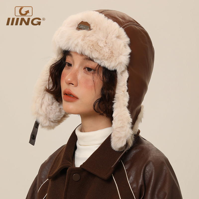 加厚加绒时尚百搭保暖锁温雷锋帽