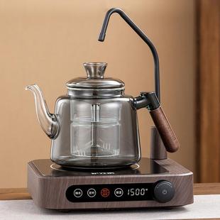 家用泡茶烧水壶 玻璃煮茶壶耐高温家用自动上水电陶炉煮茶器套装