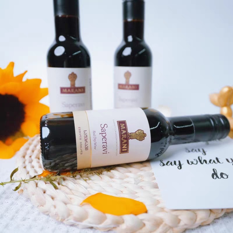 萨别拉维干红/阿拉赞河谷半甜葡萄酒187MLmini小瓶装格鲁吉亚进口