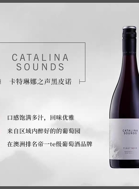 卡特琳娜之声黑皮诺干红葡萄酒黑比诺Cata进口高端PINOT NOIR