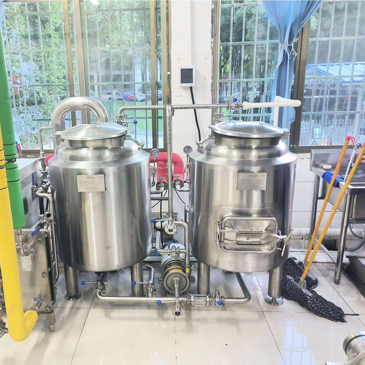 高校实验室精酿啤酒设备不锈钢酿酒机适用酒吧烧烤店酿酒设备