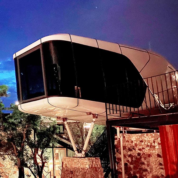 新型营地太空舱酒店公寓可出口可拆分内部全屋智能家居卫浴齐全