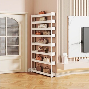 门后包包收纳架窄缝置物架小推车大容量门后放包架多层超薄收纳柜