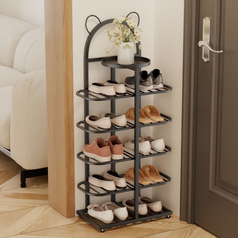 鞋架家用门口室内多层简易小型架子入户窄小空间鞋柜宿舍铁艺收纳