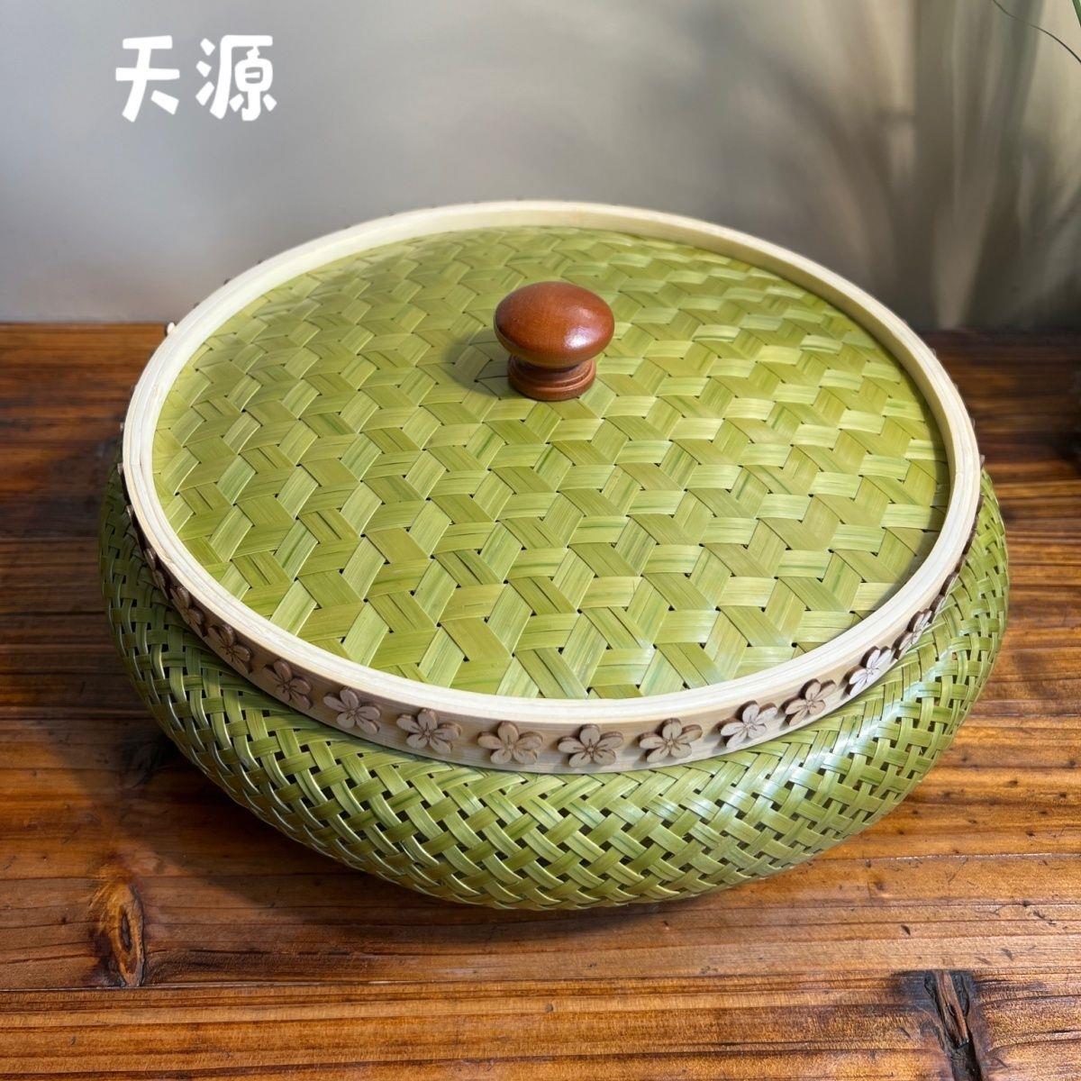 纯手工竹编制品家用收纳