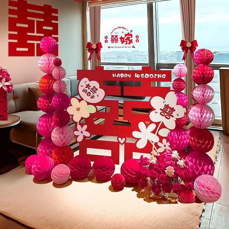 酒店婚房布置套装客厅装