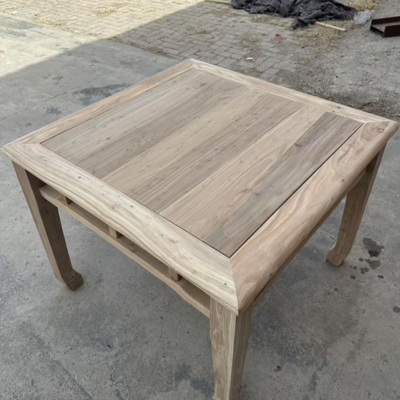 八仙桌老榆木方桌民宿仿古餐桌家用四方中式桌子面馆简易茶桌复古