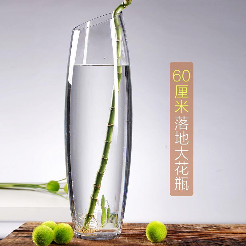 特大号富贵竹花瓶玻璃透