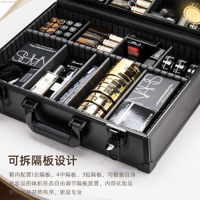 带灯带镜子化妆箱大容量
