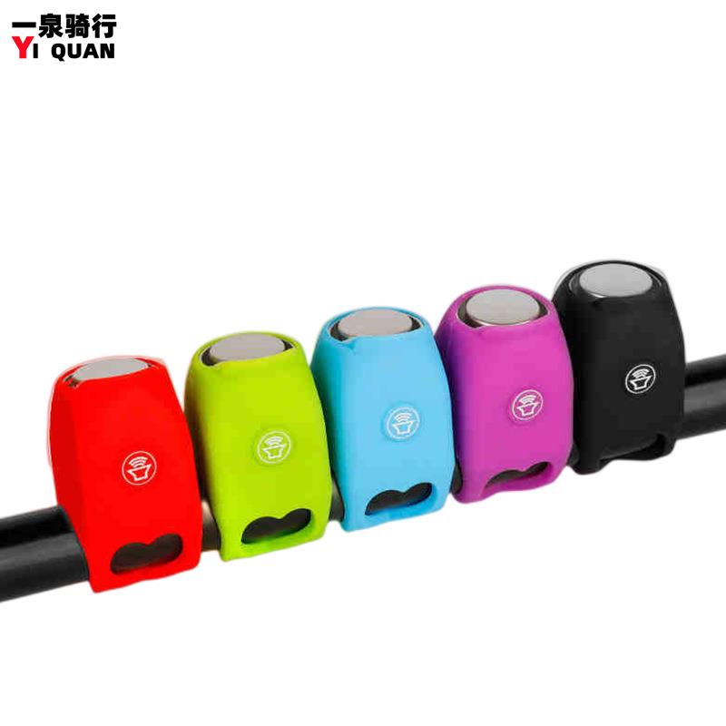 自行车铃铛电子喇叭单车配件山地车硅胶车铃 骑行装备配件