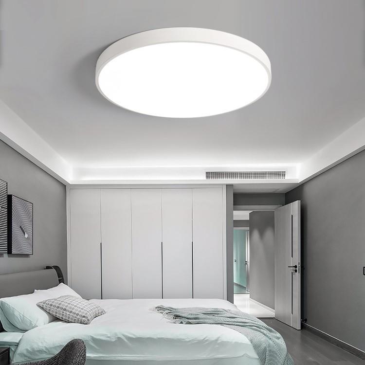 led吸顶灯 简约现代过道灯具客厅卧室灯超薄亚克力圆形卧室吸顶灯