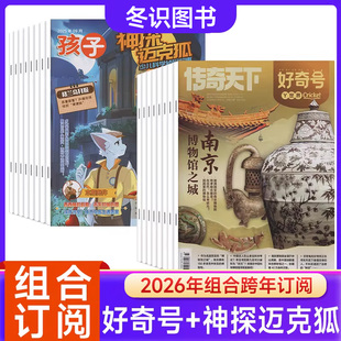 好奇号+神探迈克狐杂志组合 2026年起订 小学生课外阅读思维启蒙训练教育课外阅读自然历史文化期刊