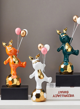 轻奢高端金色摆件客厅电视柜艺术酒柜装饰品玄关高级工艺雕塑摆设