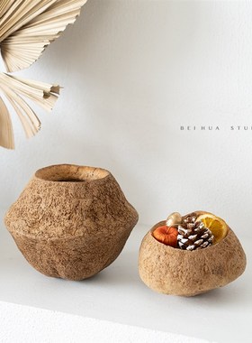 新中式诧寂风玄关酒柜收纳摆件客厅电视柜书柜售楼处艺术软装饰品