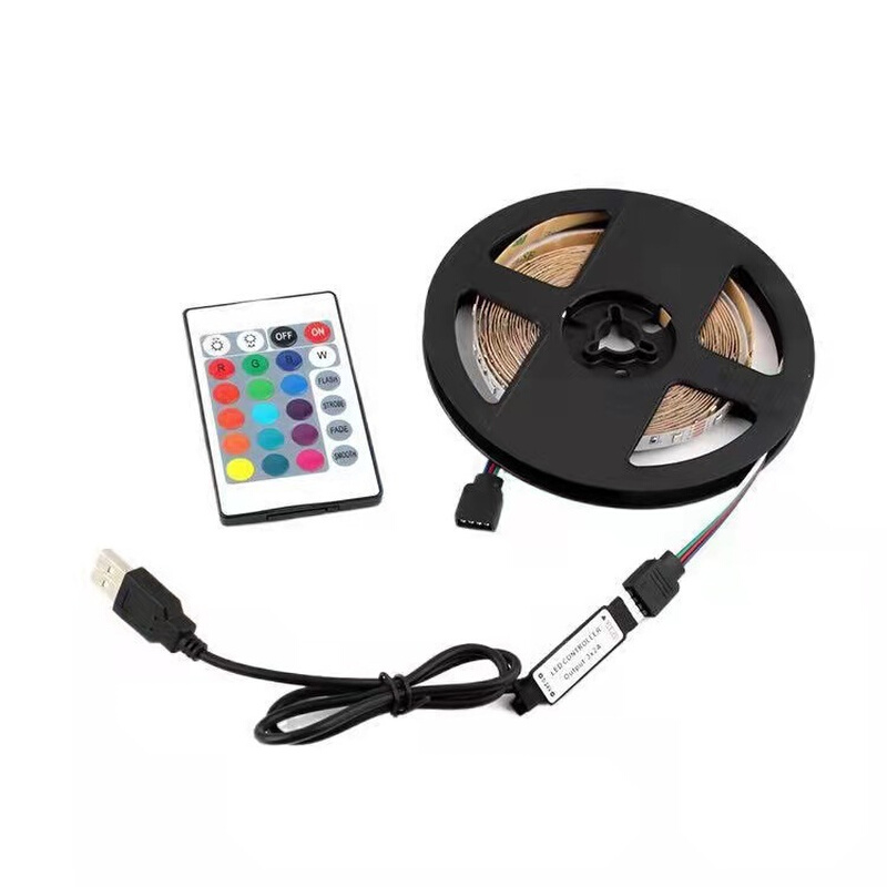 2835RGB七彩防水LED灯带USB5V氛围灯条TV电脑机箱 电视背景灯带