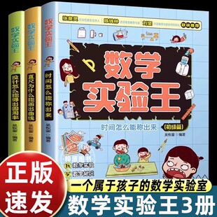 数学实验王 初级篇+中级篇+高级篇全套3册 吴恢銮二三四五年级小学数学思维训练书 给小学生的幸福趣味故事绘本书籍