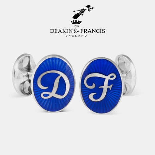 DeakinFrancis纯银字母袖扣礼物