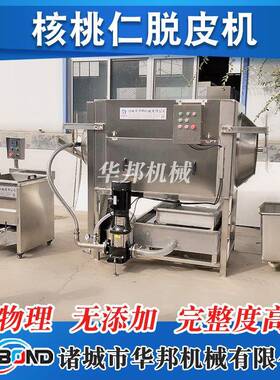 去涩去苦味生NTM核桃仁衣脱机 纯物理脱衣设备华邦 制造花米去皮