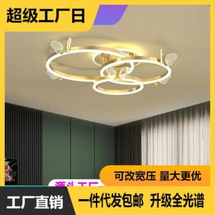 护眼全光谱轻奢家用儿童房间卧室灯 古镇跨境蝴蝶吸顶灯