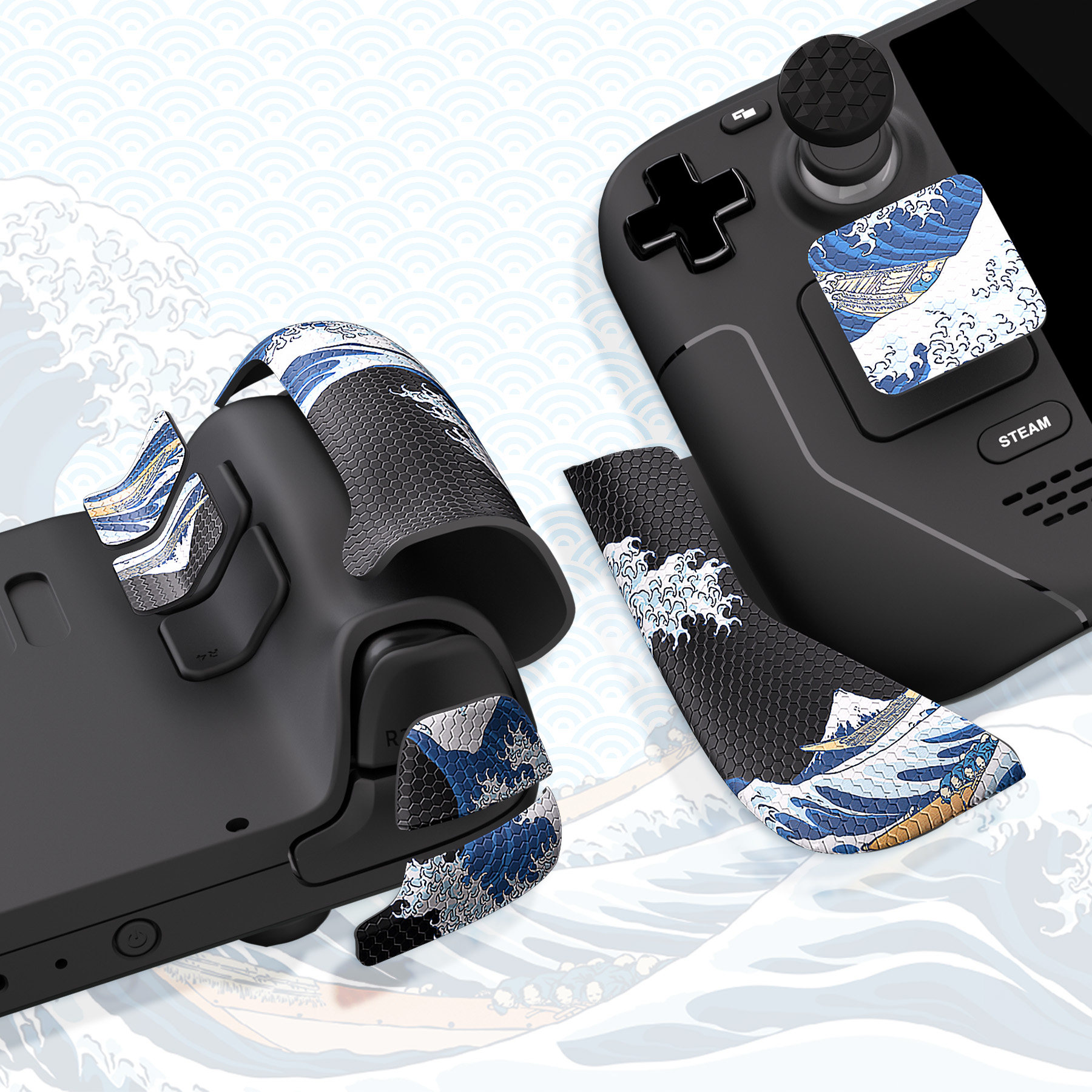 PlayVital派唯酱steamdeck掌机握把防滑触摸板贴纸痛贴配件贴套装,电玩/配件/游戏/攻略,其他配件,淘宝优惠券,粉丝福利购,淘宝优惠卷