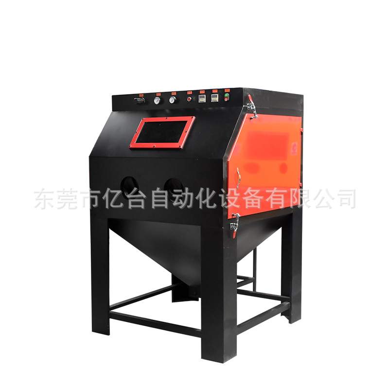 亿台 喷砂机  喷砂机厂家  脉冲滤芯 密封无尘箱式干喷手动喷砂机