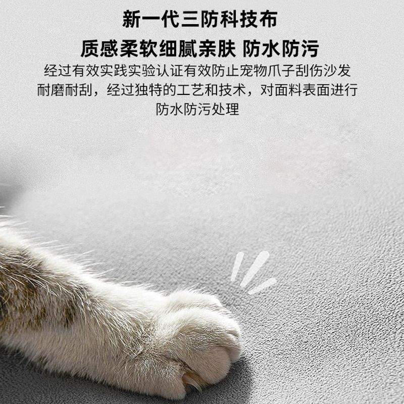 奶油风休闲轻奢懒人沙发小户型客厅家用云朵沙发简约现代布艺沙发