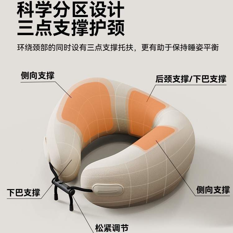 【国货之光】旅行颈枕飞机枕午休睡觉U型枕护颈枕便携