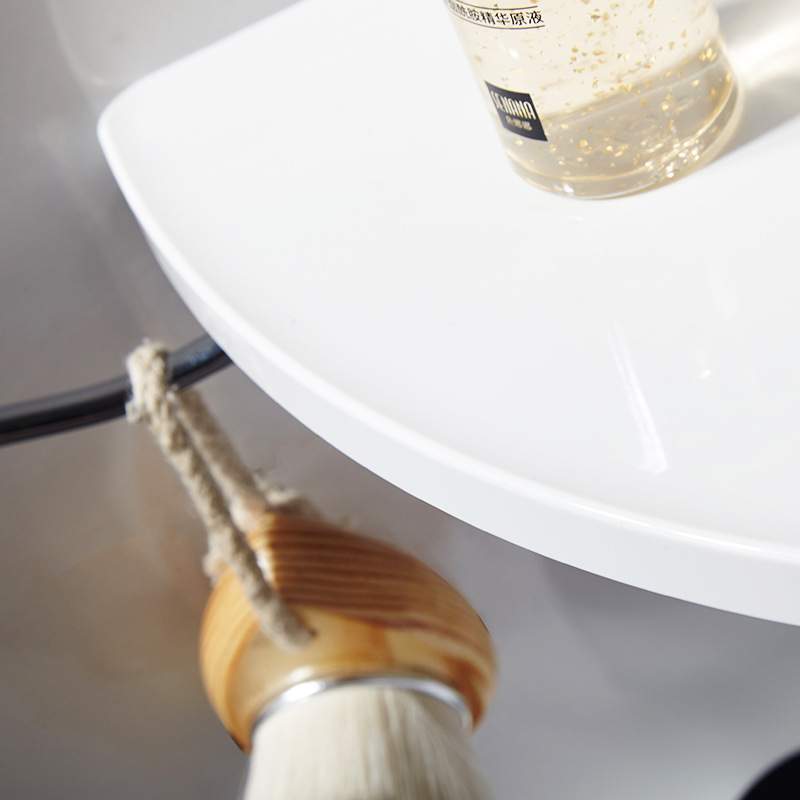 浴室置物架厕所洗手间洗漱台墙上三角收纳架免打孔壁挂式置物架