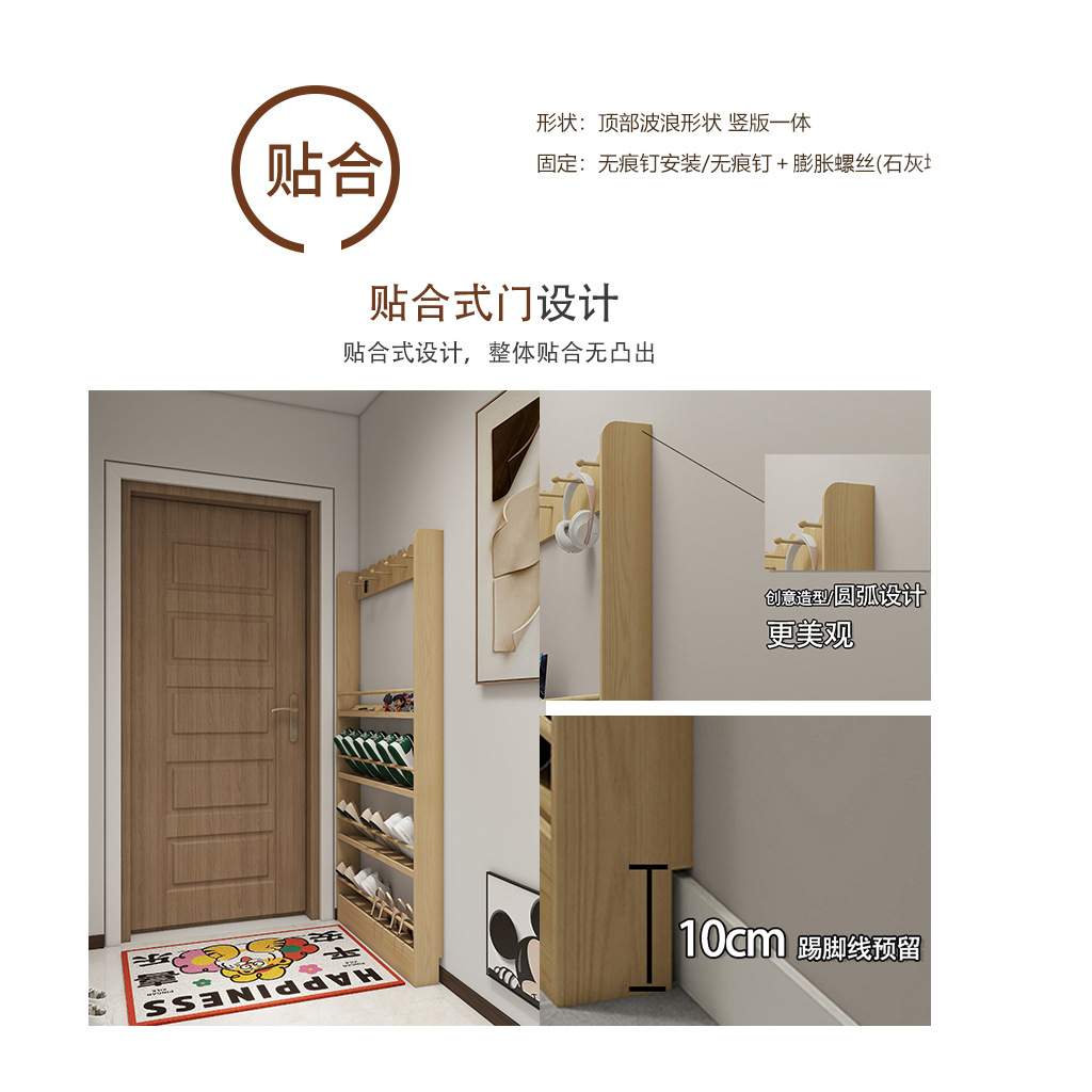 收纳柜书柜挂钩置物架家用储物文件柜靠墙落地学生宿舍书架收纳架