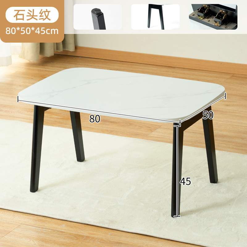 实木茶几可折叠茶几简约小桌子出租屋小户型客厅餐桌两用学习桌