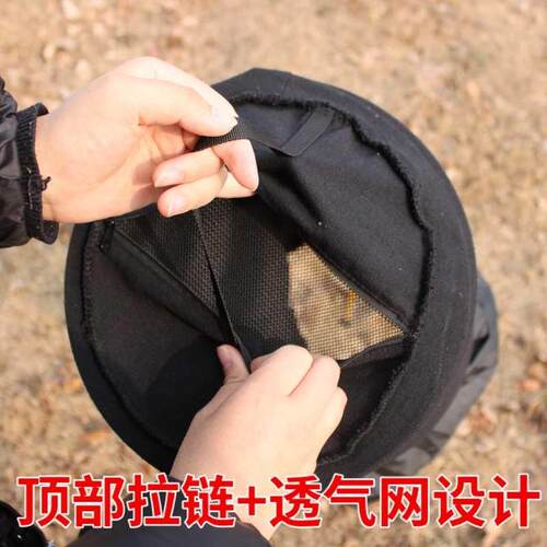 弹簧收蜂笼加厚蜜蜂布不透光黑布野外引诱抓招蜂不缠加大养蜂工具
