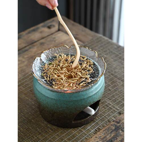 简约陶瓷香薰炉蜡烛加热温茶炉香粉提香器炒醒茶炉烤咖啡豆提香炉