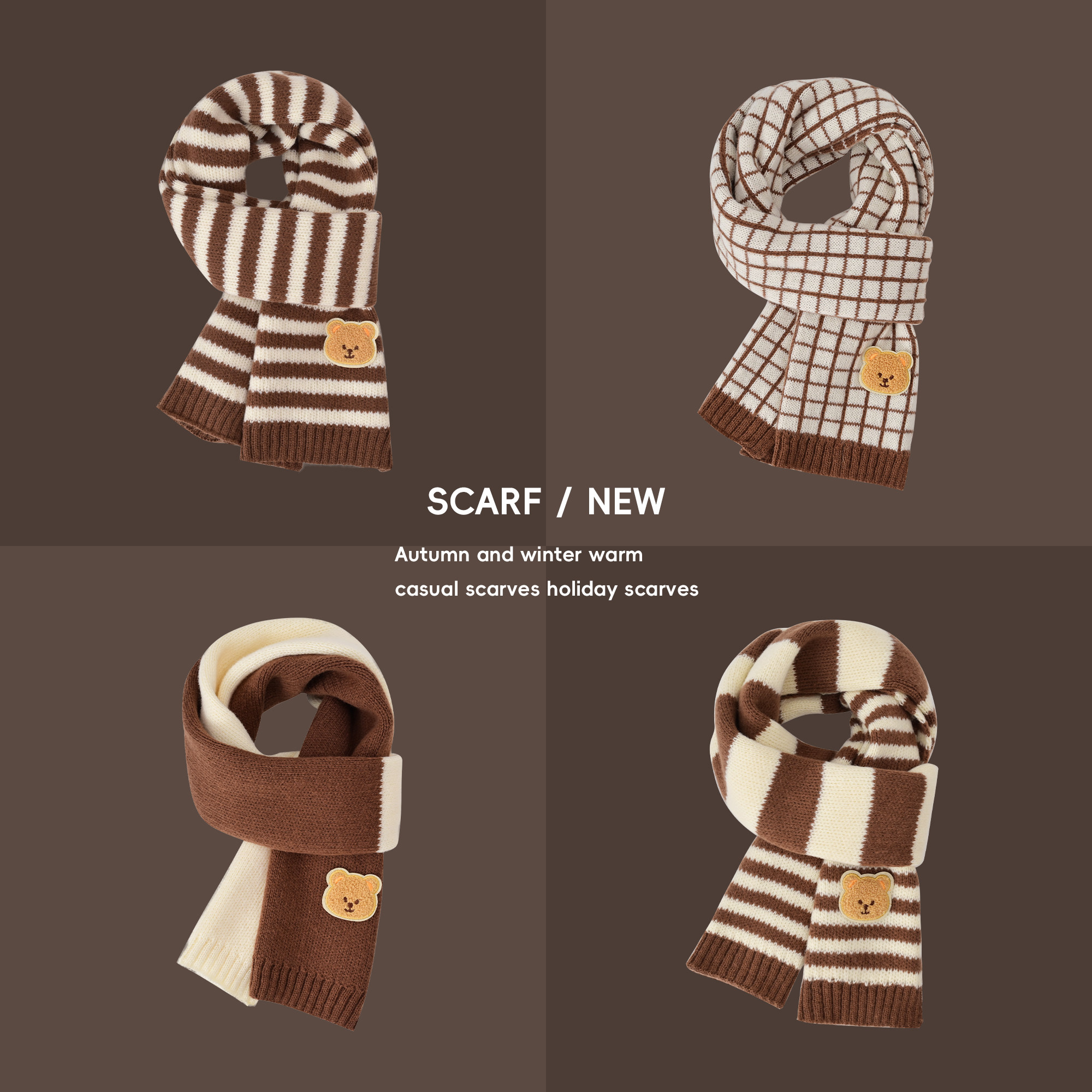 新款秋冬季儿童围巾毛线加厚围脖保暖男童女童针织卡通新年红围巾,童装/婴儿装/亲子装,围巾,淘宝优惠券,粉丝福利购,淘宝优惠卷