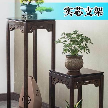 博古架实木客厅小古董架置物架中式茶叶茶具摆件展示柜子仿古花架