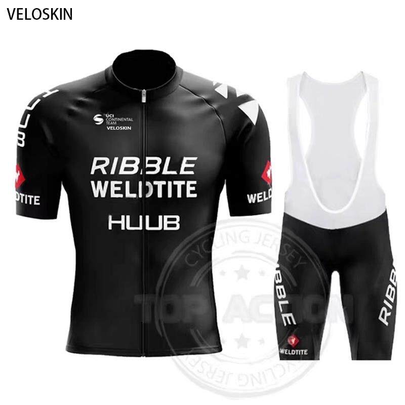 夏季HUUB自行车骑行服短袖套装公路车透气速干上衣背带骑行短裤