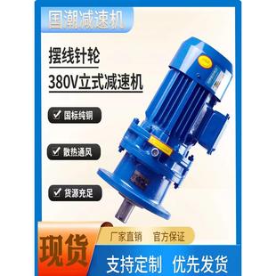 卧式 摆线针轮减速机立式 小型减速机减速箱铜芯电机一体摆针减速机