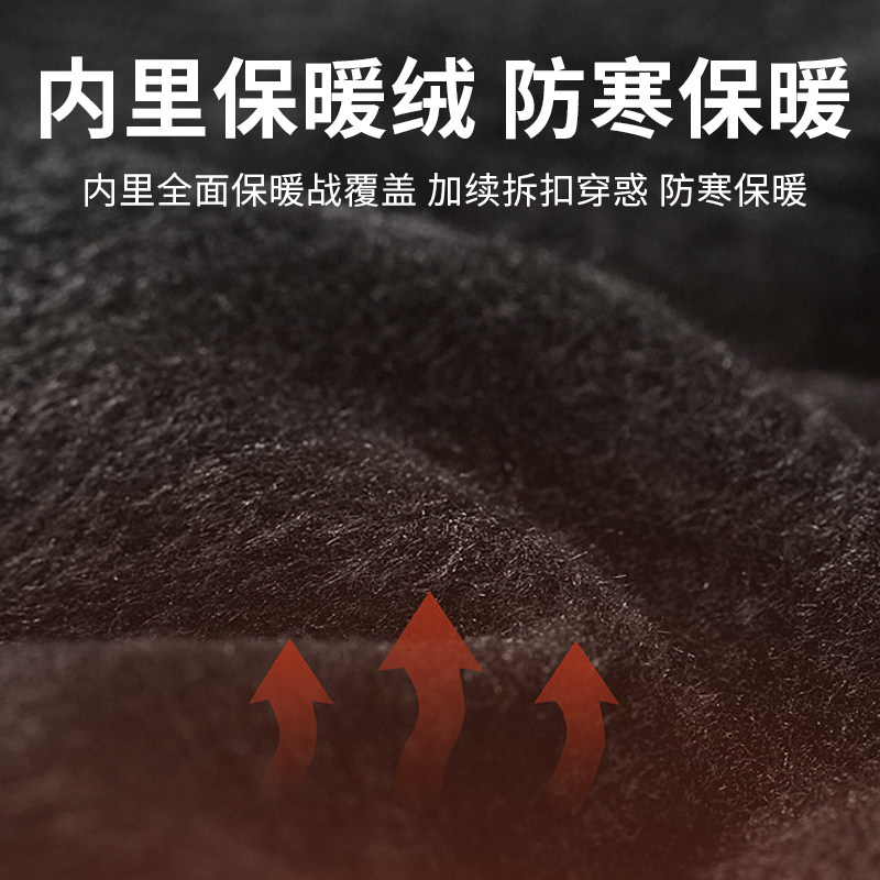 摩托车护膝冬季加绒保暖骑行护膝老寒腿防寒电动车防摔护膝护肘