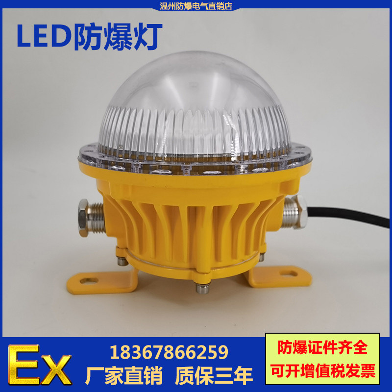 LED防爆灯10W20W仓库免维护节能泛光照明灯24V36V圆形防爆吸顶灯
