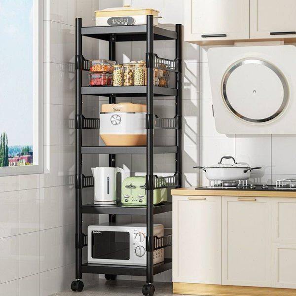 厨房架架子置物架夹缝多层多功能可调节家用烤箱微波炉锅具储物,厨房/烹饪用具,微波炉置物架,淘宝优惠券,粉丝福利购,淘宝优惠卷