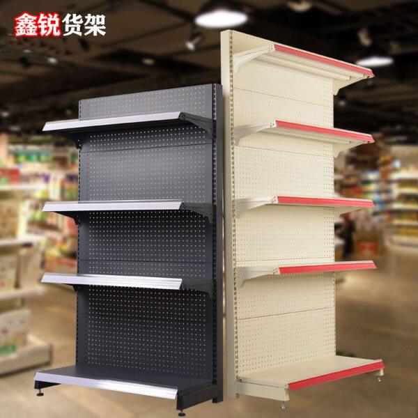 超市便利店货架多层功能药店小卖部文具零食单双面置物架展示架