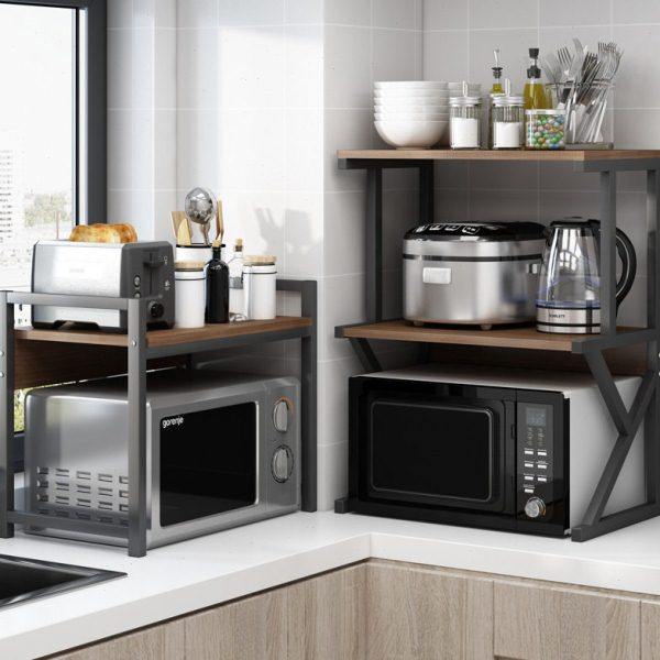 厨房置物架落地多层微波炉架收纳储物架免打孔台面烤箱架子省空间,厨房/烹饪用具,微波炉置物架,淘宝优惠券,粉丝福利购,淘宝优惠卷