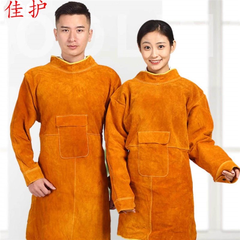 电焊牛皮反穿衣焊工专用防烫隔热氩弧电焊防护服耐高温耐磨防火星