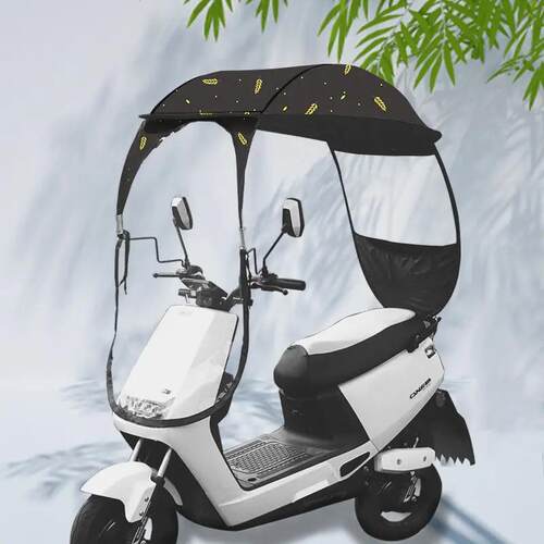 电动车雨棚蓬棚电车摩托车遮阳伞防晒防雨车棚伞加厚挡风防水罩