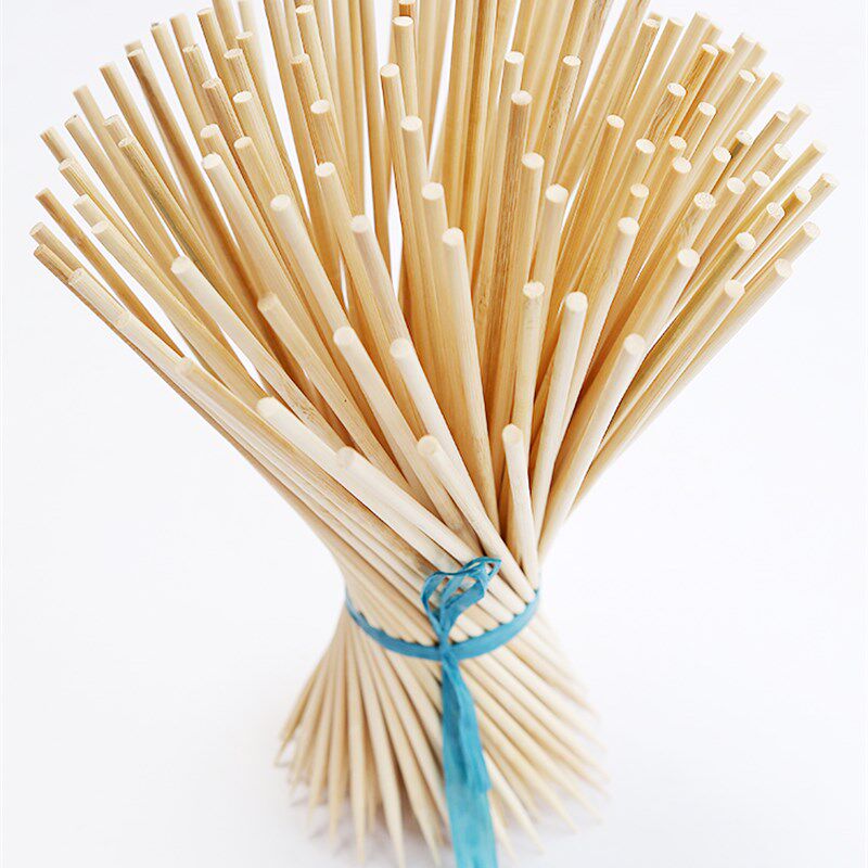 加粗短一次性竹签批發20cm*4mm 4000支菠萝水果签 手工艺签鸡排签